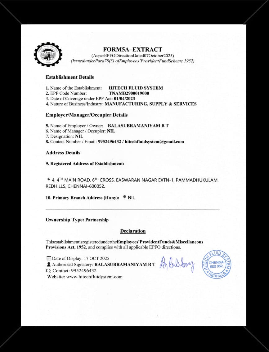 Company certificate