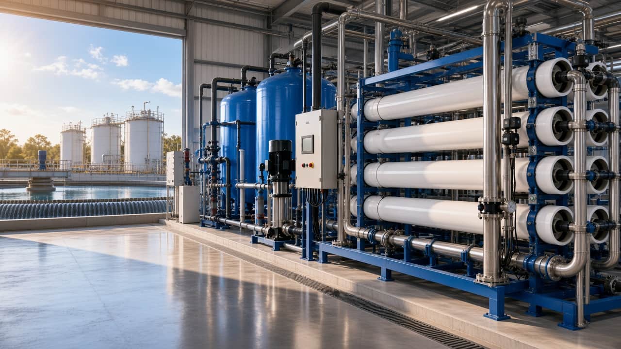 Treatment plants, equipment and site work